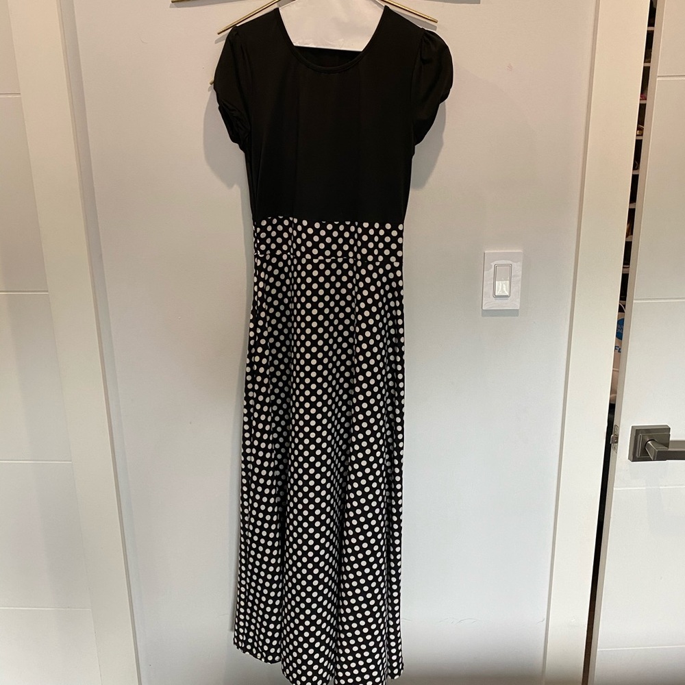 Polka Dot Maxi Dress